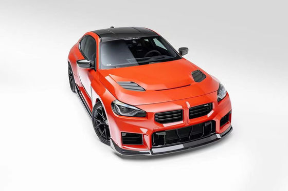 Para el BMW M2 Fibra de carbono Kit de cuerpo M2 Modernizado Vors estilo de fibra de carbono delantero de labio difusor spoiler capucha faldana lateral