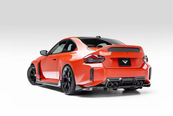 Para el BMW M2 Fibra de carbono Kit de cuerpo M2 Modernizado Vors estilo de fibra de carbono delantero de labio difusor spoiler capucha faldana lateral