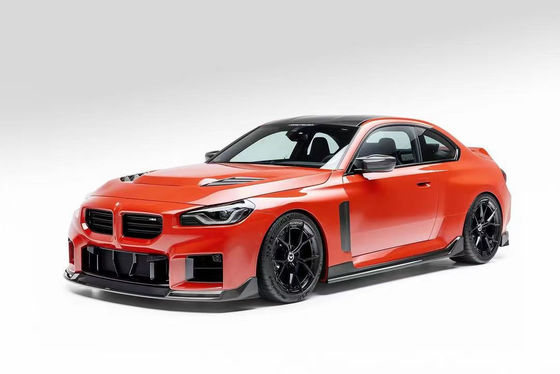 Para el BMW M2 Fibra de carbono Kit de cuerpo M2 Modernizado Vors estilo de fibra de carbono delantero de labio difusor spoiler capucha faldana lateral