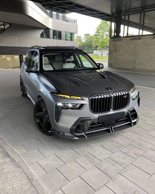 Para el BMW X7 Fibra de carbono capó X7 Modernizado estilo LD de fibra de carbono capó Kit de motor de cubierta de cuerpo