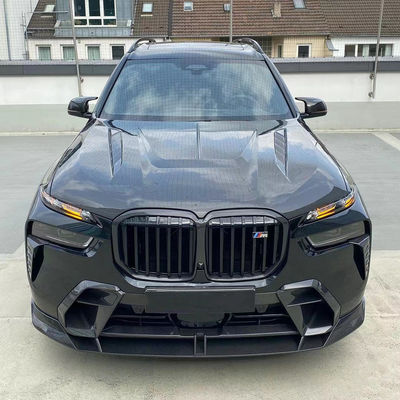 Para el BMW X7 Fibra de carbono capó X7 Modernizado estilo LD de fibra de carbono capó Kit de motor de cubierta de cuerpo