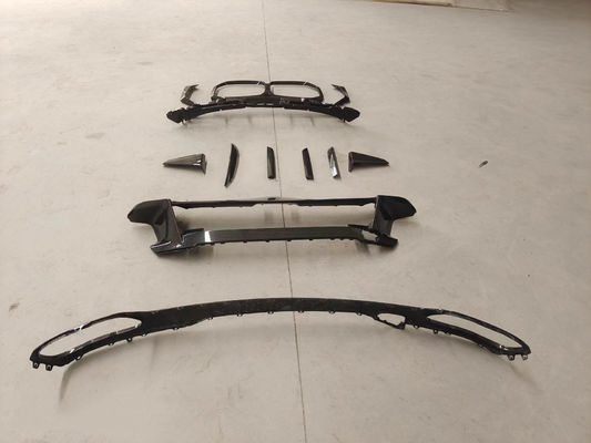 Para el BMW X7 Kit de cuerpo de fibra de carbono X7 OEM estilo de fibra de carbono delantero difusor de labio de luz grande sombreado Kit de cuerpo