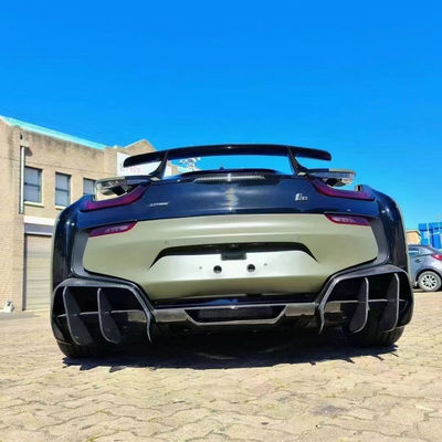 Para BMW I8 Fibra de carbono Kit de cuerpo I8 Fibra de carbono delantera de labio difusor de spoiler de la falda lateral