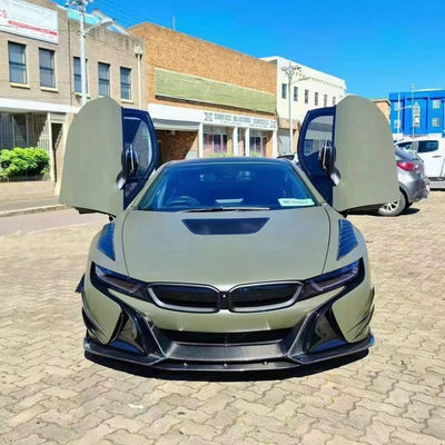 Para BMW I8 Fibra de carbono Kit de cuerpo I8 Fibra de carbono delantera de labio difusor de spoiler de la falda lateral