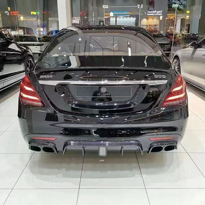 Difusor trasero de pala delantera para Mercedes-Benz W222 AMG S63 S65 S63 S65 Kit de cuerpo de fibra de carbono