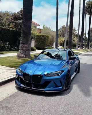 4 Coupé Bmw M3 Carrocería Kit Azul Reemplazar Frente GEEX Estilo Frente Parche de protección