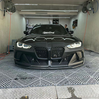 4 Coupé Bmw M3 Carrocería Kit Azul Reemplazar Frente GEEX Estilo Frente Parche de protección