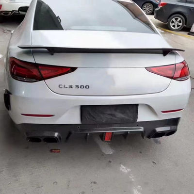 Venta 2018-2022 para Mercedes CLS300 CLS350 W257 Kit de carrocería de fibra de carbono CLS Fibra de carbono Scoop delantero spoiler difusor trasero