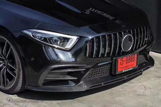 Venta 2018-2022 para Mercedes CLS300 CLS350 W257 Kit de carrocería de fibra de carbono CLS Fibra de carbono Scoop delantero spoiler difusor trasero