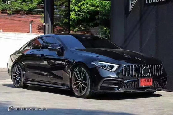 Venta 2018-2022 para Mercedes CLS300 CLS350 W257 Kit de carrocería de fibra de carbono CLS Fibra de carbono Scoop delantero spoiler difusor trasero