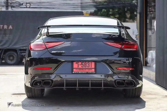 Venta 2018-2022 para Mercedes CLS300 CLS350 W257 Kit de carrocería de fibra de carbono CLS Fibra de carbono Scoop delantero spoiler difusor trasero