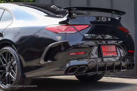 Venta 2018-2022 para Mercedes CLS300 CLS350 W257 Kit de carrocería de fibra de carbono CLS Fibra de carbono Scoop delantero spoiler difusor trasero