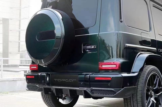 Fibra de carbono de alta calidad W464 G500 G63 Kit de carrocería W464 Upgrade Topcar estilo delantero pala trasera spoiler de labio