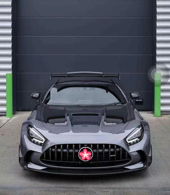 Repuestos de automóviles para Mercedes AMG GT GTC GTS Kit de carrocería AMG GT Serie negra mejorada Estilo delantero y trasero Bumper Spoiler Hood Body Kit