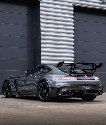 Repuestos de automóviles para Mercedes AMG GT GTC GTS Kit de carrocería AMG GT Serie negra mejorada Estilo delantero y trasero Bumper Spoiler Hood Body Kit