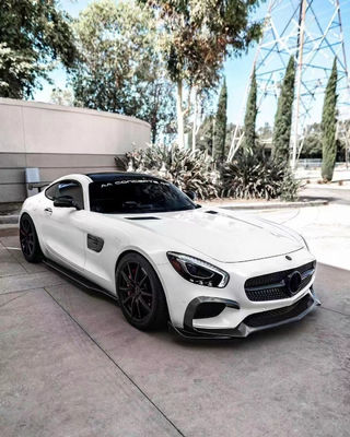 Para el Mercedes AMG GT Fibra de carbono Kit de carrocería AMG GT Fibra de carbono delantera del difundidor de labios