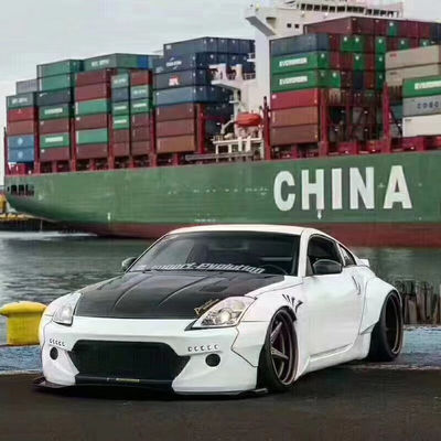 350Z Nissan Body Kit Fibra de Resina Parachoques trasero difusor automático delantero Spoiler de la falda lateral