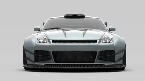 Air Knife FRP Nissan 350z Kit de cuerpo ancho faldas laterales OEM Frente y parachoques traseros