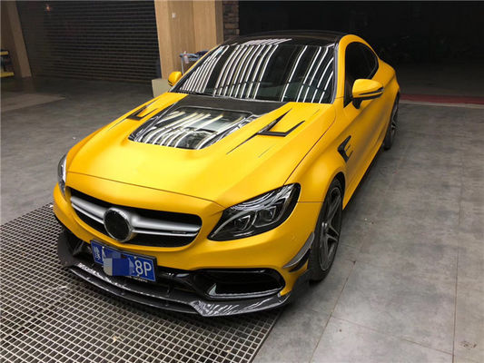 Capa de fibra de carbono para el Benz C63 Coupé Material de fibra de carbono C63 Capó de fibra de carbono Capó del motor