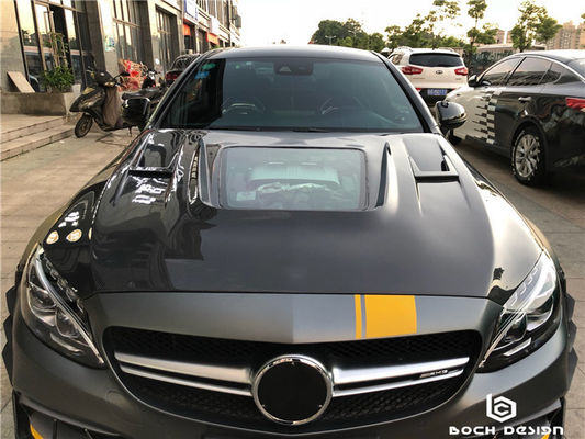 Capa de fibra de carbono para el Benz C63 Coupé Material de fibra de carbono C63 Capó de fibra de carbono Capó del motor