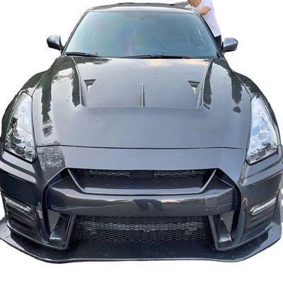 Kit de cuerpo de fibra de carbono GTR GTR R35 Hood de fibra de carbono LB estilo