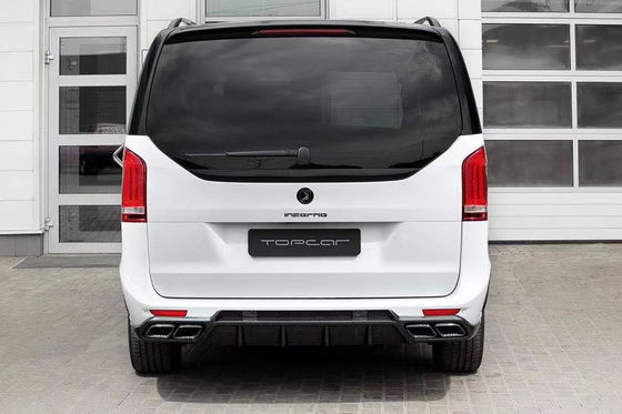 Kit de carrocería para Benz Vito V260 FRP + Materiales de fibra de carbono Vito V260 Modernizado estilo TOPCAR Kit de carrocería de parachoques delantero y trasero