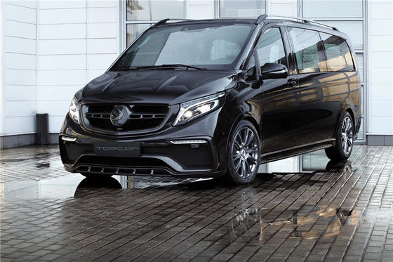 Kit de carrocería para Benz Vito V260 FRP + Materiales de fibra de carbono Vito V260 Modernizado estilo TOPCAR Kit de carrocería de parachoques delantero y trasero