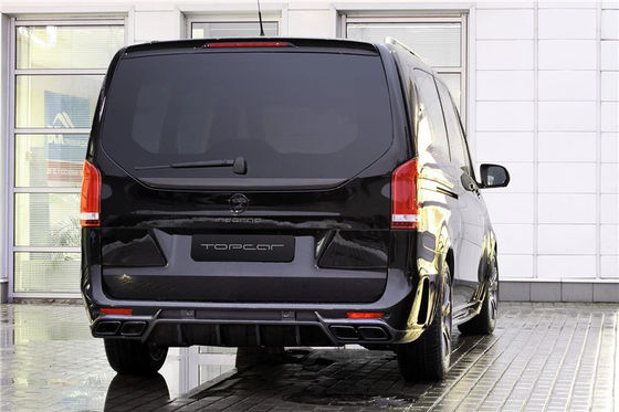 Kit de carrocería para Benz Vito V260 FRP + Materiales de fibra de carbono Vito V260 Modernizado estilo TOPCAR Kit de carrocería de parachoques delantero y trasero