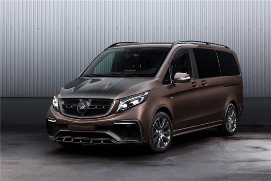 Kit de carrocería para Benz Vito V260 FRP + Materiales de fibra de carbono Vito V260 Modernizado estilo TOPCAR Kit de carrocería de parachoques delantero y trasero