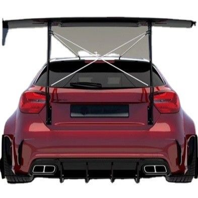 Para el Mercedes AMG A45 Kit de carrocería de fibra de carbono A45 mejorado de estilo superior Kit de carrocería ancho de la pala delantera del difusor