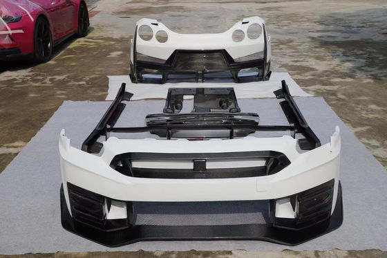 2024 Nissan GTR cuerpo kit de reemplazo Nismo estilo spoiler coche delantero trasero capó