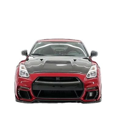 GTR R35 Nissan Body Kit Fibra de carbono KP estilo parachoques parachoques delantero