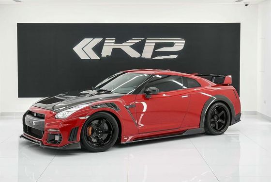 GTR R35 Nissan Body Kit Fibra de carbono KP estilo parachoques parachoques delantero