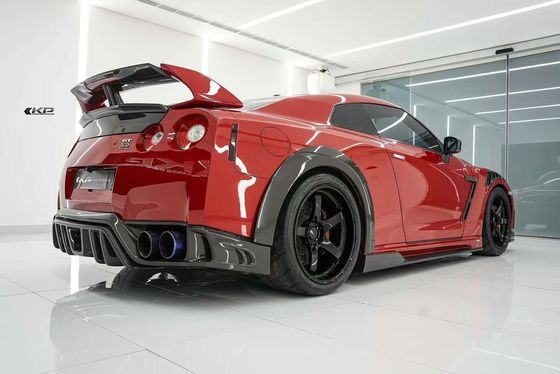 GTR R35 Nissan Body Kit Fibra de carbono KP estilo parachoques parachoques delantero