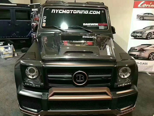 Para el Benz Clase G W463 W464 Capó de fibra de carbono G500G55G63G350 IMP Portada de la máquina de estilo transparente