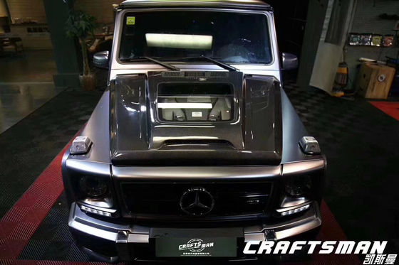 Para el Benz Clase G W463 W464 Capó de fibra de carbono G500G55G63G350 IMP Portada de la máquina de estilo transparente