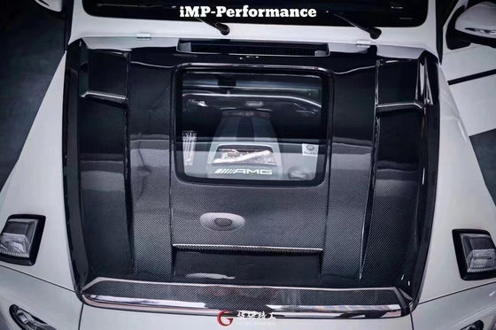 Para el Benz Clase G W463 W464 Capó de fibra de carbono G500G55G63G350 IMP Portada de la máquina de estilo transparente