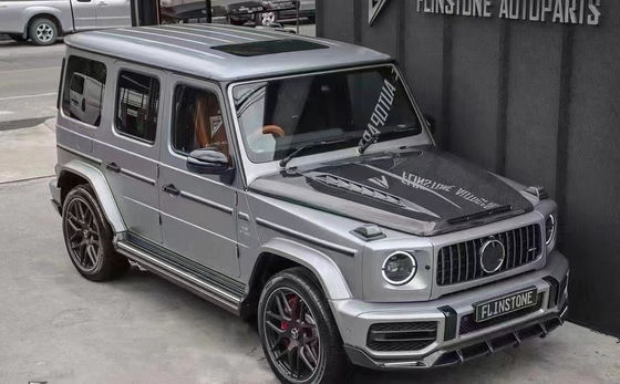 Para la clase Benz G W464 W463 G500 G550 G63 G350 tapa de máquina de fibra de carbono W464 W463 Upgrade Topcar Style