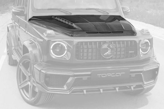Para la clase Benz G W464 W463 G500 G550 G63 G350 tapa de máquina de fibra de carbono W464 W463 Upgrade Topcar Style
