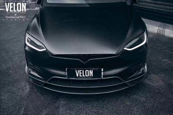 Kit de cuerpo de fibra de carbono de alta calidad modelo X Fibra de carbono modelo X Fibra de carbono delantera pala trasera difusor spoiler falda lateral