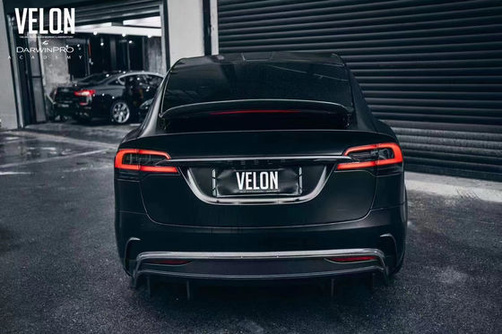 Kit de cuerpo de fibra de carbono de alta calidad modelo X Fibra de carbono modelo X Fibra de carbono delantera pala trasera difusor spoiler falda lateral