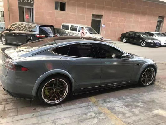 Venta del kit de cuerpo de fibra de carbono del modelo S para el modelo S Wide Bodyki de fibra de carbono delantera de la pala trasera del difusor Spoiler