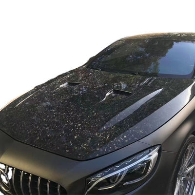 Para el Benz W217 Clase S Coupe Capa de fibra de carbono Curso W217 Capa de máquina de estilo MSY mejorada