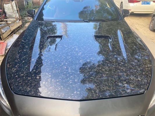 Para el Benz W217 Clase S Coupe Capa de fibra de carbono Curso W217 Capa de máquina de estilo MSY mejorada