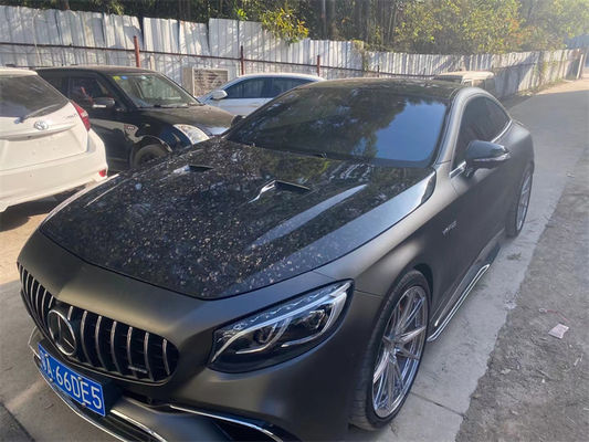 Para el Benz W217 Clase S Coupe Capa de fibra de carbono Curso W217 Capa de máquina de estilo MSY mejorada
