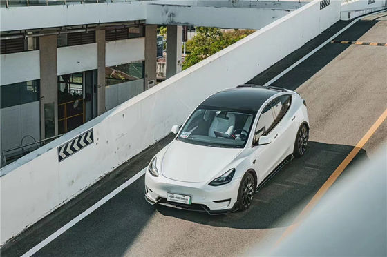 Repuestos de automóviles para Tesla MODELO Y Kit de cuerpo de fibra de carbono MODELO Y Kit mejorado de cara de la pala del difusor de fibra de carbono al estilo MIW