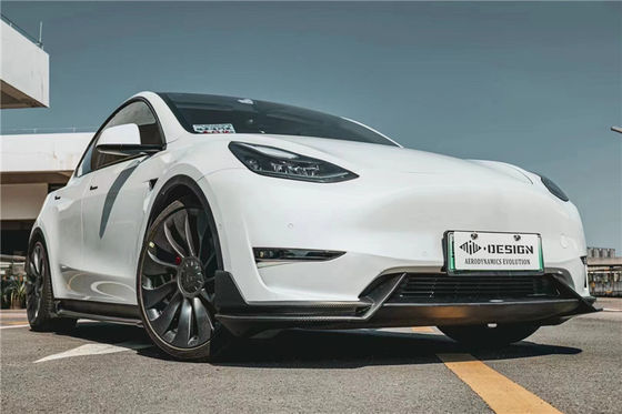 Repuestos de automóviles para Tesla MODELO Y Kit de cuerpo de fibra de carbono MODELO Y Kit mejorado de cara de la pala del difusor de fibra de carbono al estilo MIW