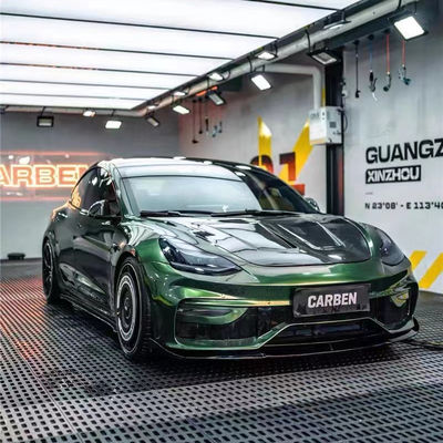 FPR 2019 Spoiler For Tesla Model 3 Body Kit 2022 ACP Estilo delantero y parachoques traseros
