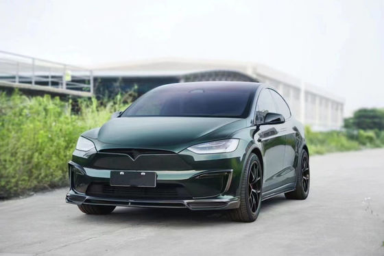 CMST Tesla Modelo X Kit de cuerpo verde oscuro Kit de cuerpo ancho de Tesla 2023 Difusor de labio frontal