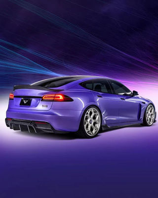 El equipo de cuerpo del estilo Vors Tesla 2013 - 2016 Tesla Model S Spoiler Hood Side Skirt